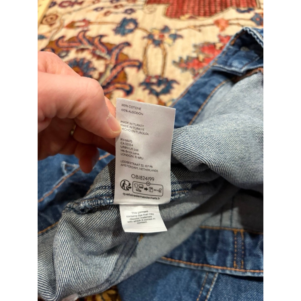 New Free People We The Free Palmer Cuffed Jeans Women’s 32 High Rise Cropped - Picture 6 of 12